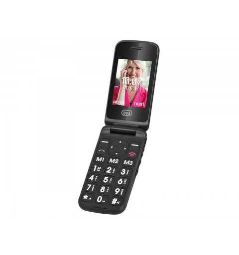 Trevi Flex Plus 55 6,1 cm (2.4") Negro Teléfono para personas mayores