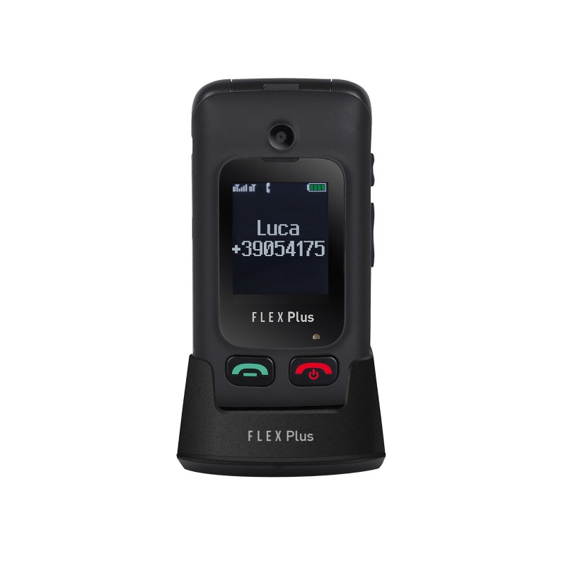 Trevi Flex Plus 55 6,1 cm (2.4") Negro Teléfono para personas mayores