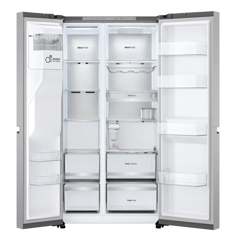 LG GSLE91MBAC side-by-side refrigerator Freestanding 628 L C Metallic