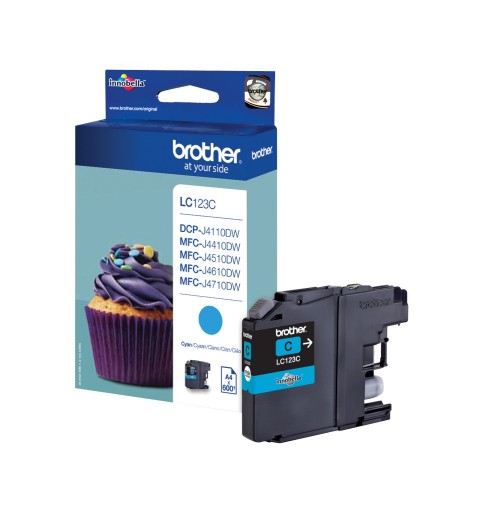 Brother LC-123C ink cartridge 1 pc(s) Original Cyan