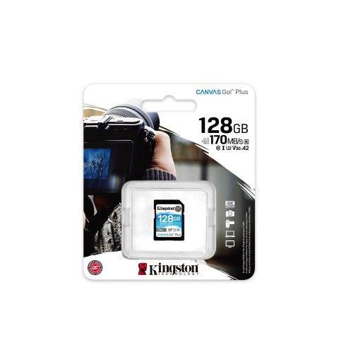 Kingston Technology Canvas Go! Plus 128 GB SD UHS-I Clase 10