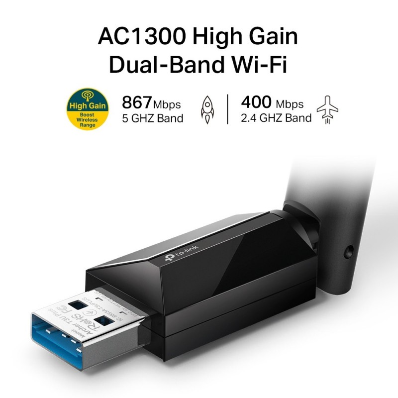 TP-Link AC1300-High-Gain-Dualband-USB-WLAN-Adapter