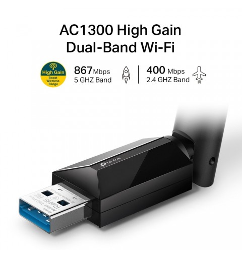 TP-Link AC1300-High-Gain-Dualband-USB-WLAN-Adapter