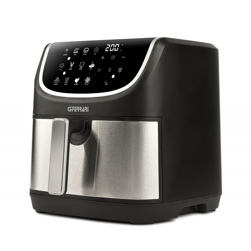 G3 Ferrari G10191 Single 8 L 2200 W Hot air fryer Black, Stainless steel