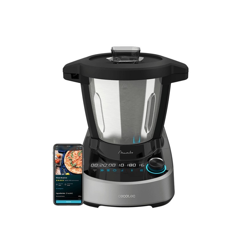 Cecotec 04341 robot de cuisine 1600 W 3,3 L Noir, Acier inoxydable Balances intégrées