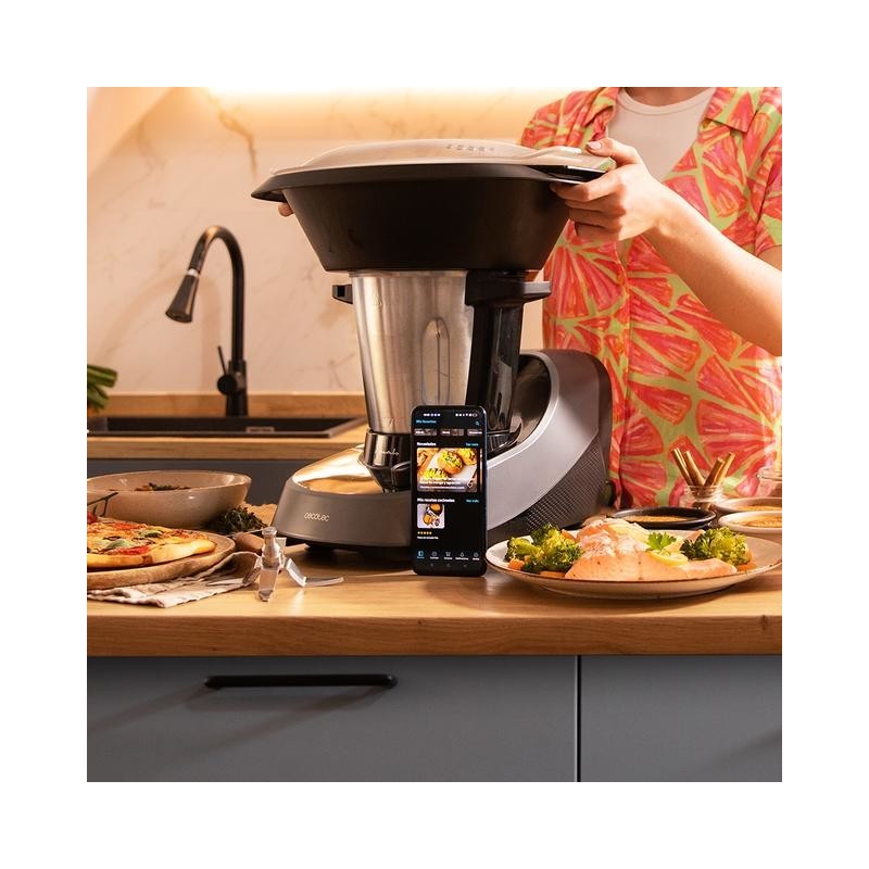 Cecotec 04341 robot da cucina 1600 W 3,3 L Nero, Acciaio inox Bilance incorporate