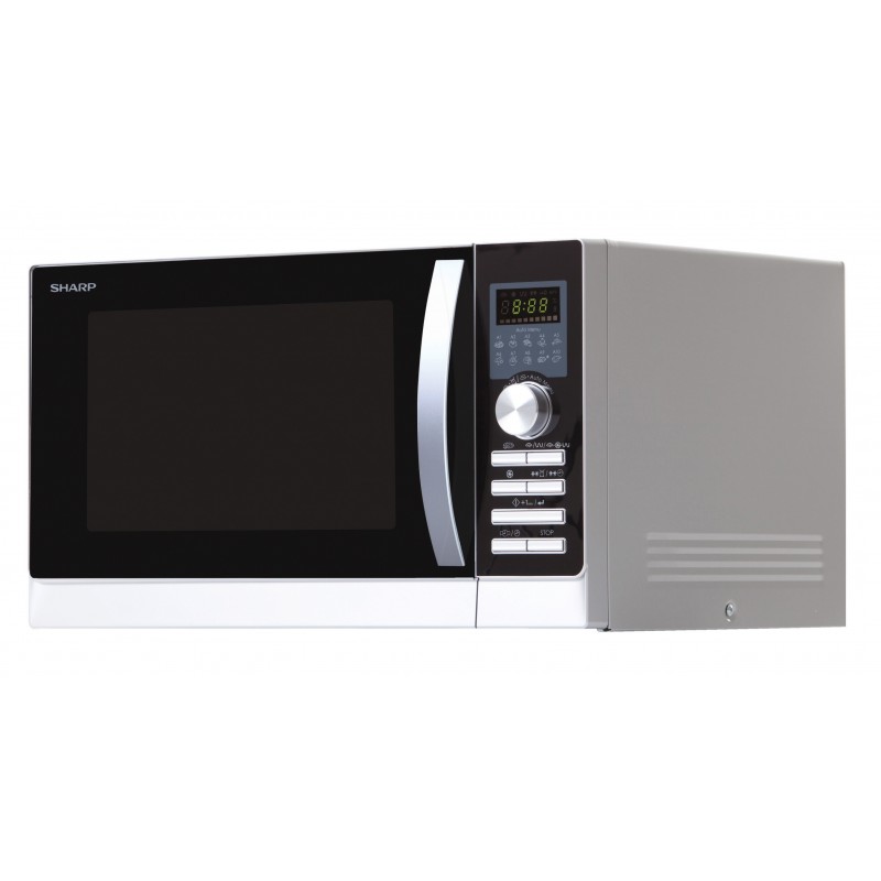 Sharp Home Appliances R843INW Argent Micro-onde combiné 25 L 900 W