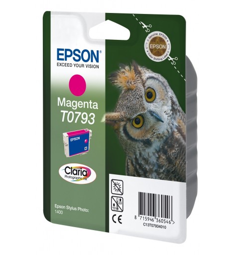 Epson Owl Singlepack Magenta T0793 Claria Photographic Ink