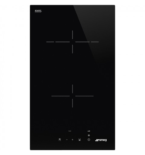 Smeg Universal SE232TD1 hob Black Built-in 30 cm Ceramic 2 zone(s)