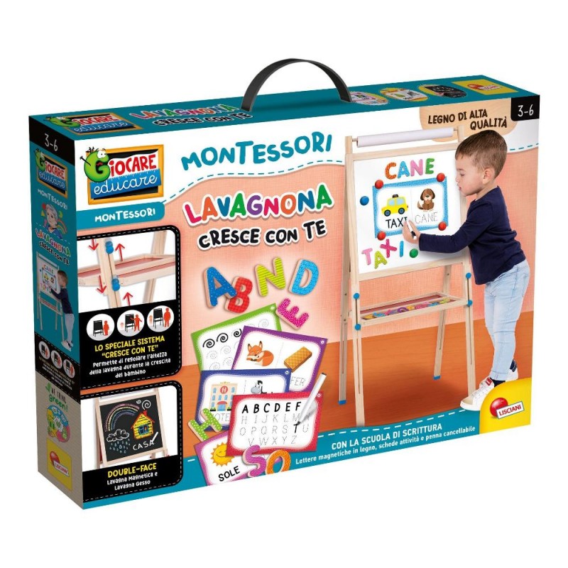 Lisciani 102600 MONTESSORI Lavagna gioco Cresce con Te