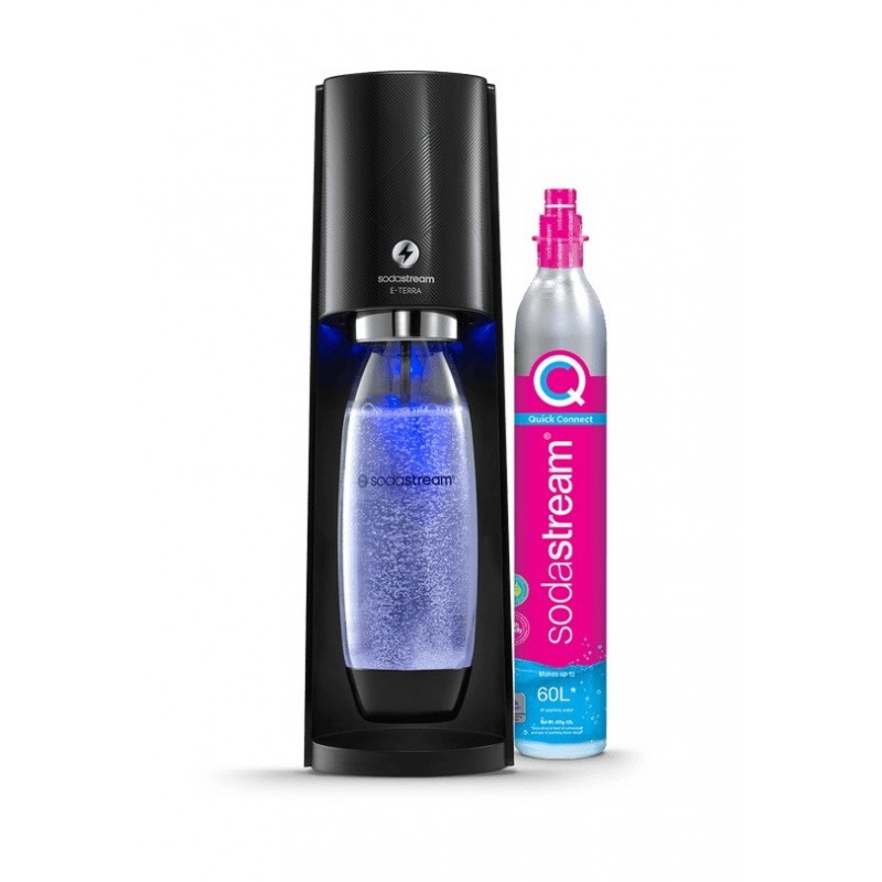 SodaStream E-Terra Métal, Plastique Noir