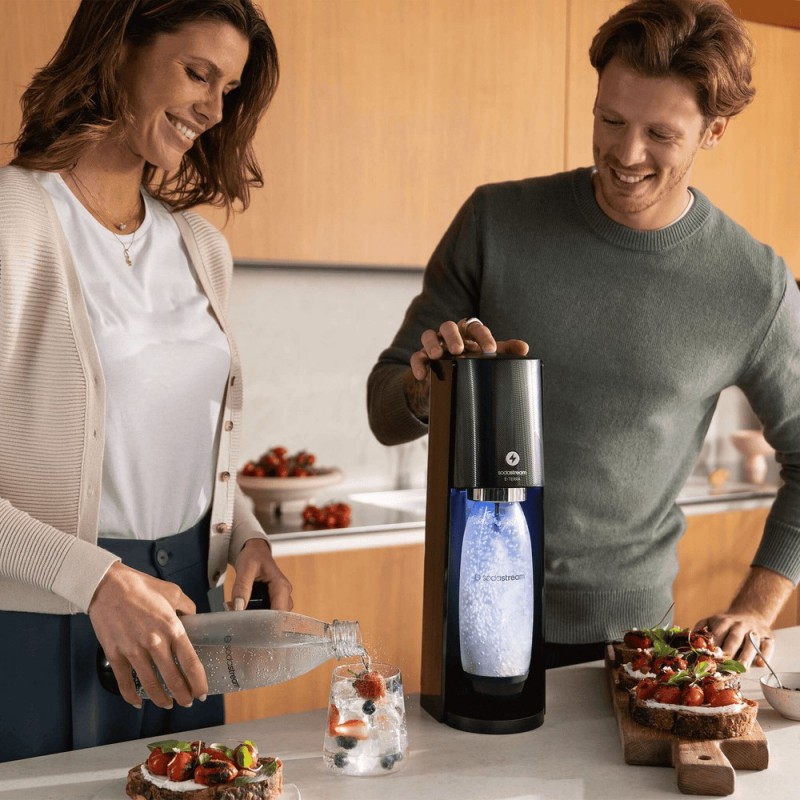 SodaStream E-Terra Métal, Plastique Noir