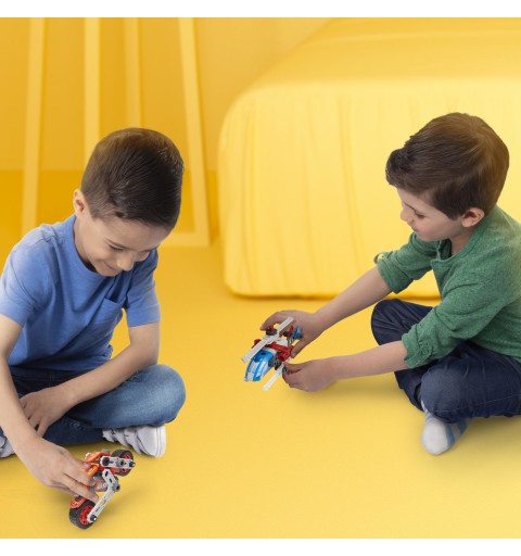 Meccano Junior, Kit de construcción de modelo STEAM de coche de carreras, para niños a partir de 5 años