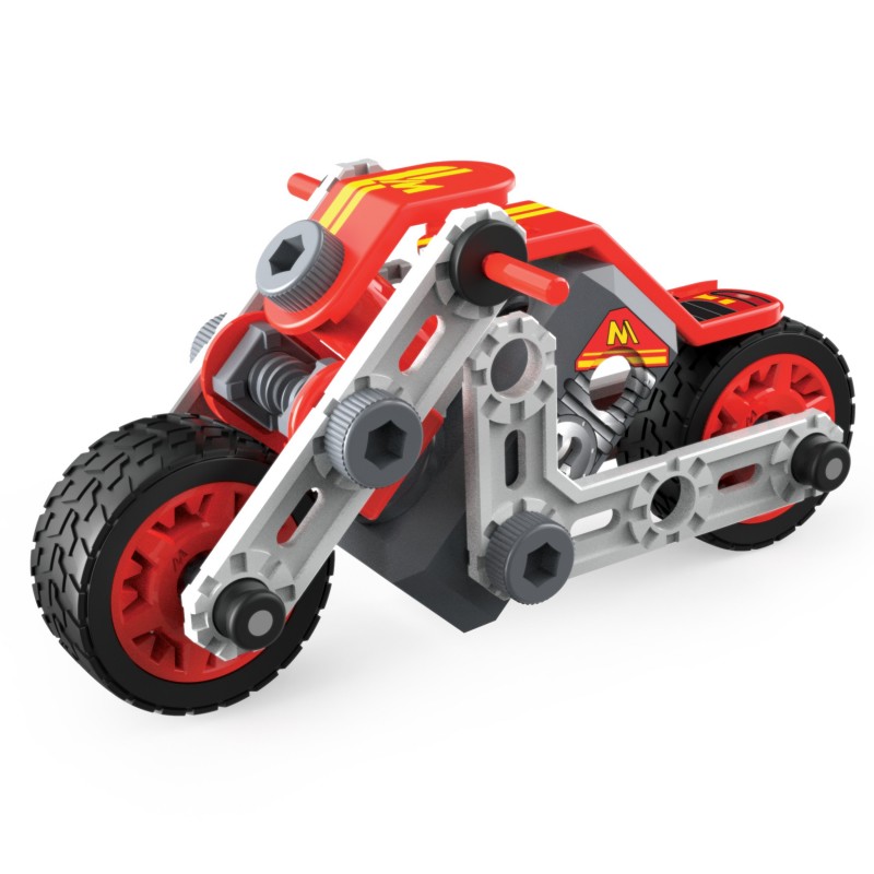 Meccano Junior, Kit de construcción de modelo STEAM de coche de carreras, para niños a partir de 5 años