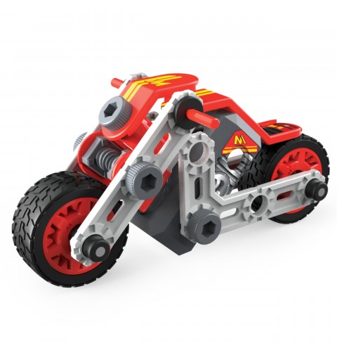 Meccano Junior, Kit de construcción de modelo STEAM de coche de carreras, para niños a partir de 5 años