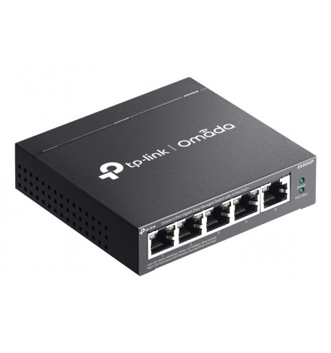 TP-Link Omada ES205G Géré Gigabit Ethernet (10 100 1000) Connexion Ethernet, supportant l'alimentation via ce port (PoE) Noir