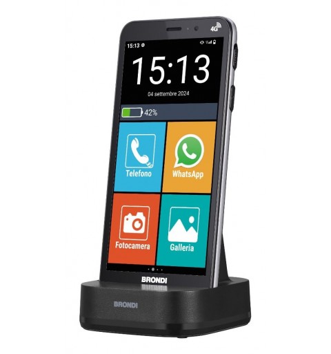 Brondi Amico Vero 4G 14,5 cm (5.7") Dual-SIM Android 14 USB Typ-C 3 GB 32 GB 2800 mAh Schwarz