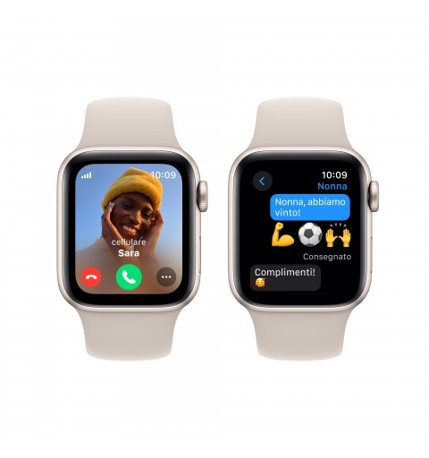 Apple Watch SE GPS + Cellular Cassa 40mm in Alluminio Galassia con Cinturino Sport Galassia - M L