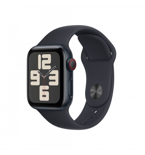 Apple Watch SE GPS + Cellular Cassa 40mm in Alluminio Mezzanotte con Cinturino Sport Mezzanotte - S M