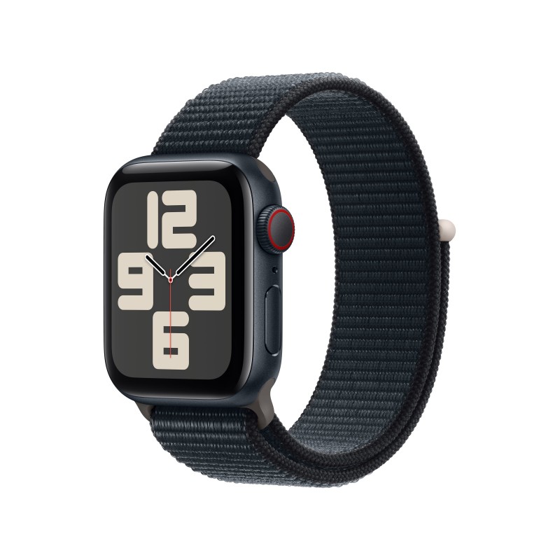 Apple Watch SE GPS + Cellular Cassa 40mm in Alluminio Mezzanotte con Cinturino Sport Loop Mezzanotte