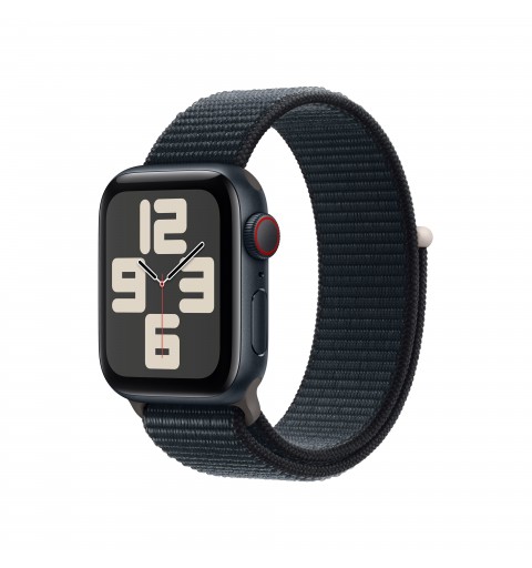 Apple Watch SE GPS + Cellular Cassa 40mm in Alluminio Mezzanotte con Cinturino Sport Loop Mezzanotte