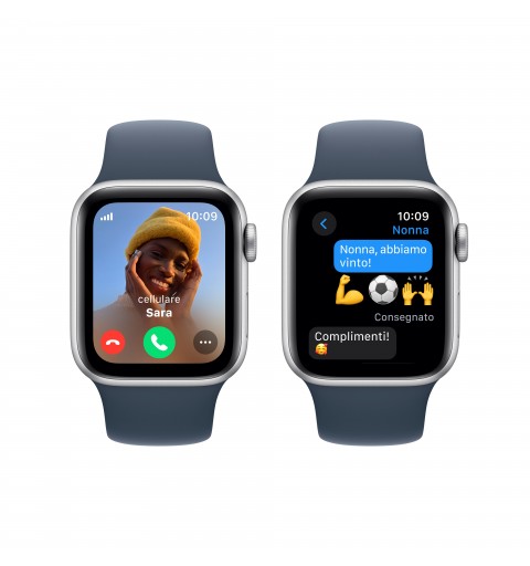 Apple Watch SE OLED 40 mm Numérique 324 x 394 pixels Écran tactile 4G Argent Wifi GPS (satellite)