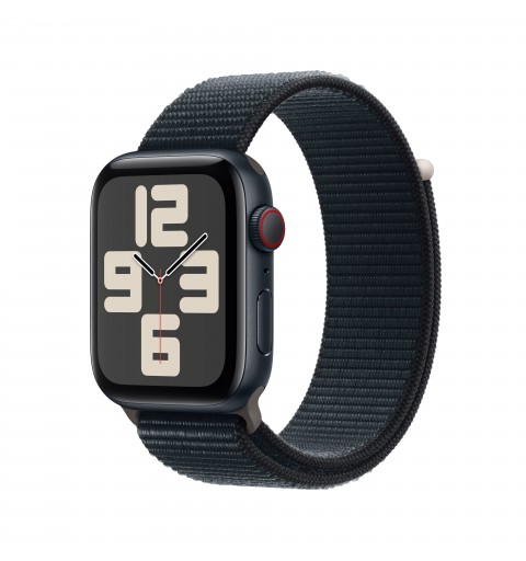 Apple Watch SE GPS + Cellular Cassa 44mm in Alluminio Mezzanotte con Cinturino Sport Loop Mezzanotte