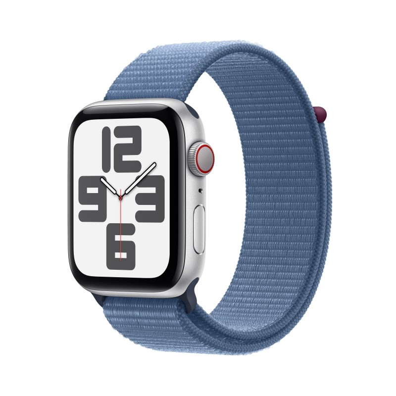 Apple Watch SE GPS + Cellular Cassa 44mm in Alluminio con Cinturino Sport Loop Blu Inverno