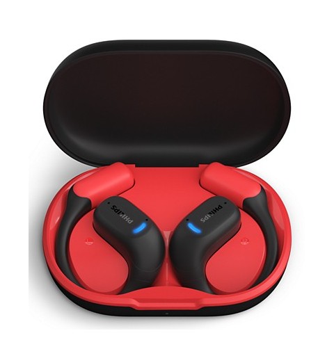 Philips 6000 series TAA6709BK 00 headphones headset True Wireless Stereo (TWS) Ear-hook Sports Bluetooth Black, Red