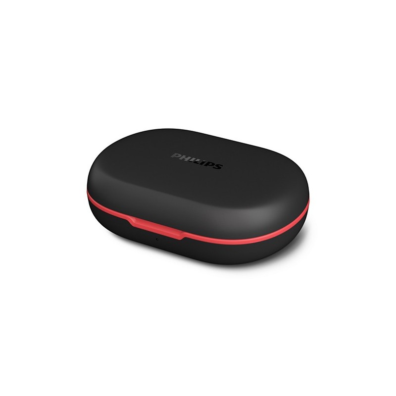 Philips 6000 series TAA6709BK 00 cuffia e auricolare True Wireless Stereo (TWS) A clip Sport Bluetooth Nero, Rosso