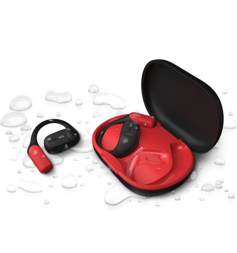 Philips 6000 series TAA6709BK 00 headphones headset True Wireless Stereo (TWS) Ear-hook Sports Bluetooth Black, Red