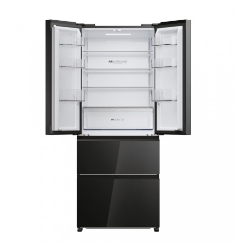 Haier FD 70 Series 3 HFR3718ENGB frigo américain Pose libre 402 L E Noir