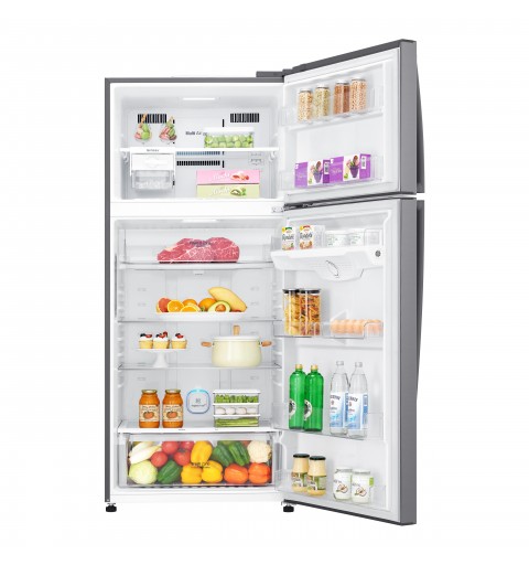 LG GTB744PZHED Frigorifero doppia porta, Classe E, 506L, Wi-Fi, Door Cooling, Cassetto 0 gradi, Gestione umidità, Inox