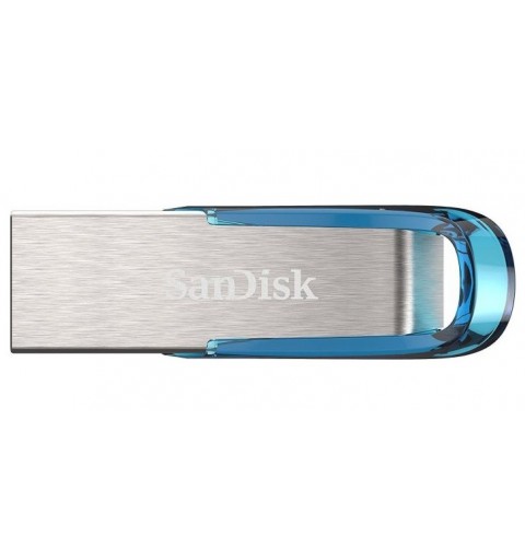 SanDisk Ultra Flair lecteur USB flash 32 Go USB Type-A 3.2 Gen 1 (3.1 Gen 1) Bleu, Argent