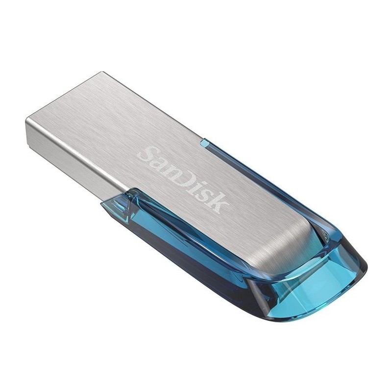 SanDisk Ultra Flair lecteur USB flash 32 Go USB Type-A 3.2 Gen 1 (3.1 Gen 1) Bleu, Argent