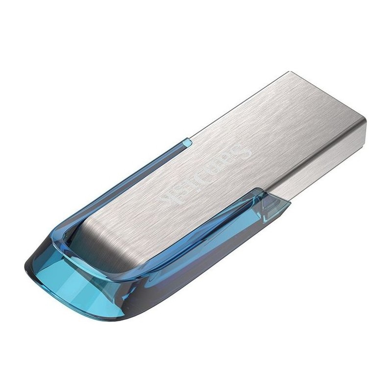 SanDisk Ultra Flair lecteur USB flash 32 Go USB Type-A 3.2 Gen 1 (3.1 Gen 1) Bleu, Argent