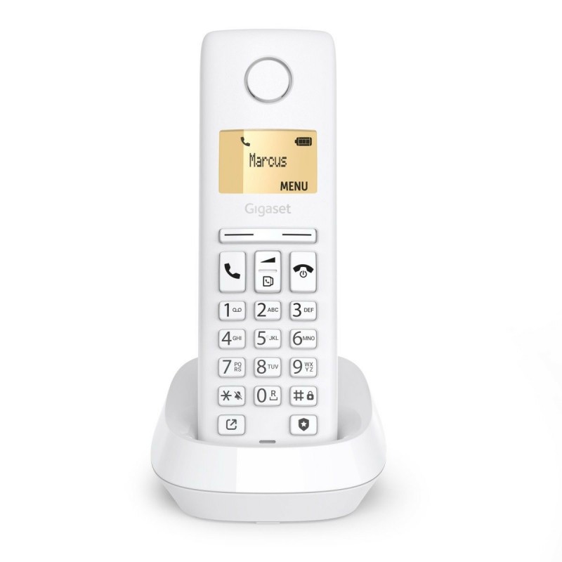 Gigaset PURE 100 Teléfono DECT analógico Identificador de llamadas Blanco