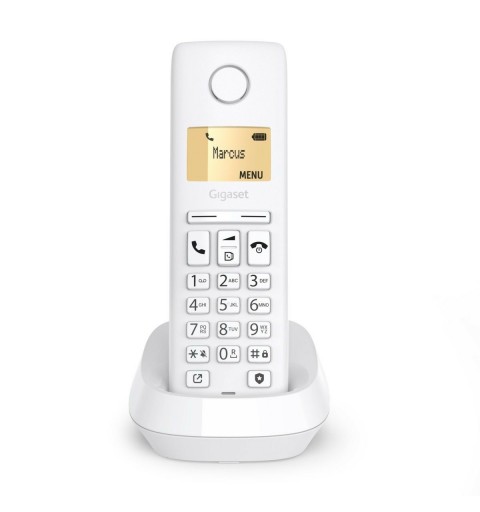 Gigaset PURE 100 Analog DECT telephone Caller ID White