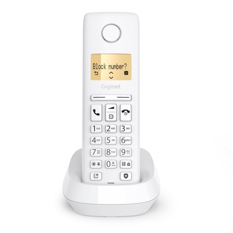 Gigaset PURE 100 Teléfono DECT analógico Identificador de llamadas Blanco