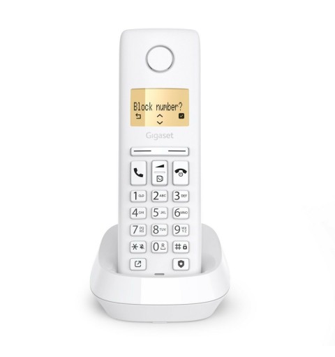 Gigaset PURE 100 Analog DECT telephone Caller ID White