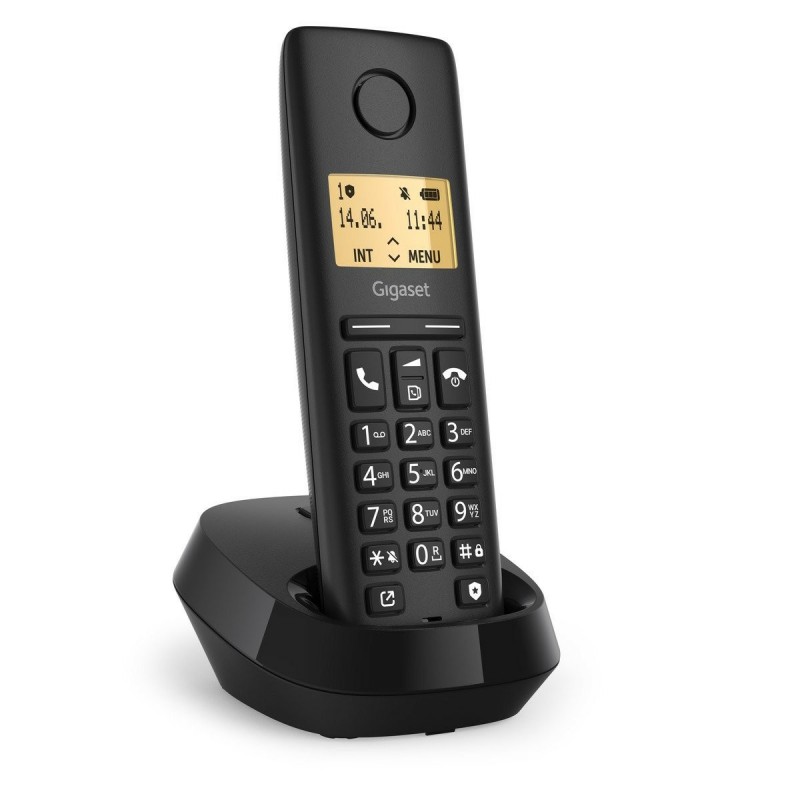 Gigaset PURE 100 Analoges DECT-Telefon Anrufer-Identifikation Schwarz