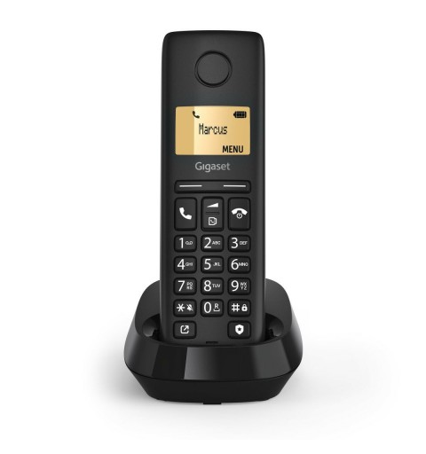 Gigaset PURE 100 Telefono analogico DECT Identificatore di chiamata Nero