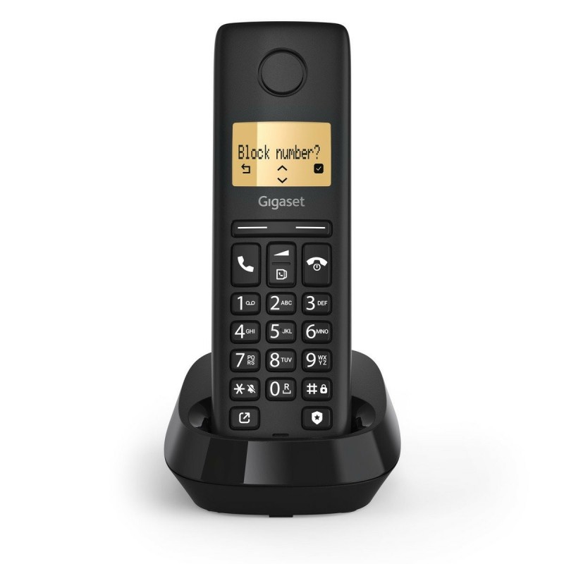 Gigaset PURE 100 Analoges DECT-Telefon Anrufer-Identifikation Schwarz