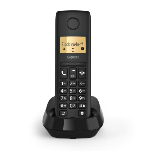 Gigaset PURE 100 Telefono analogico DECT Identificatore di chiamata Nero