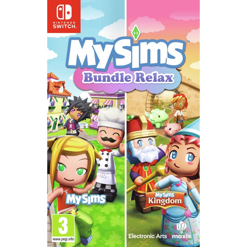 Electronic Arts My Sims Bundle Relax Nsw Standard German, English, Spanish, French, Italian, Japanese, Korean, Portuguese