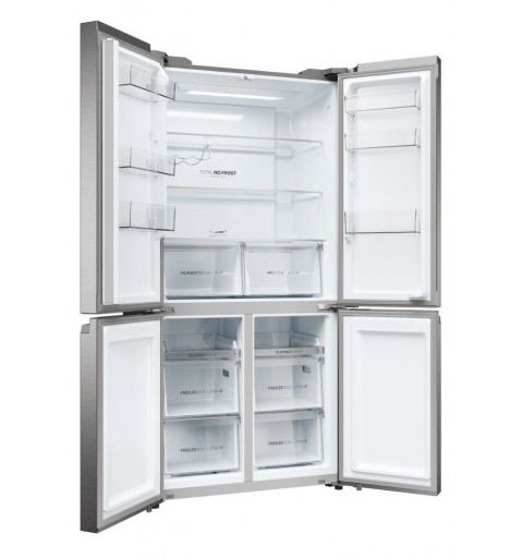 Haier Cube 90 Serie 5 HCR5919ENMP frigorifero side-by-side Libera installazione 528 L E Platino, Acciaio inox