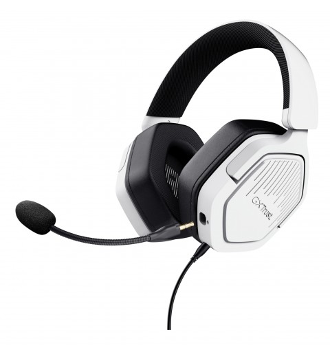 Trust GXT492W Carus Auricolare Cablato A Padiglione Gaming Bianco