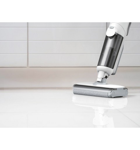 Hoover HW500 011 Aspiradora vertical Batería Seca y húmeda Sin bolsa 0,6 L 150 W Gris, Blanco 4 Ah