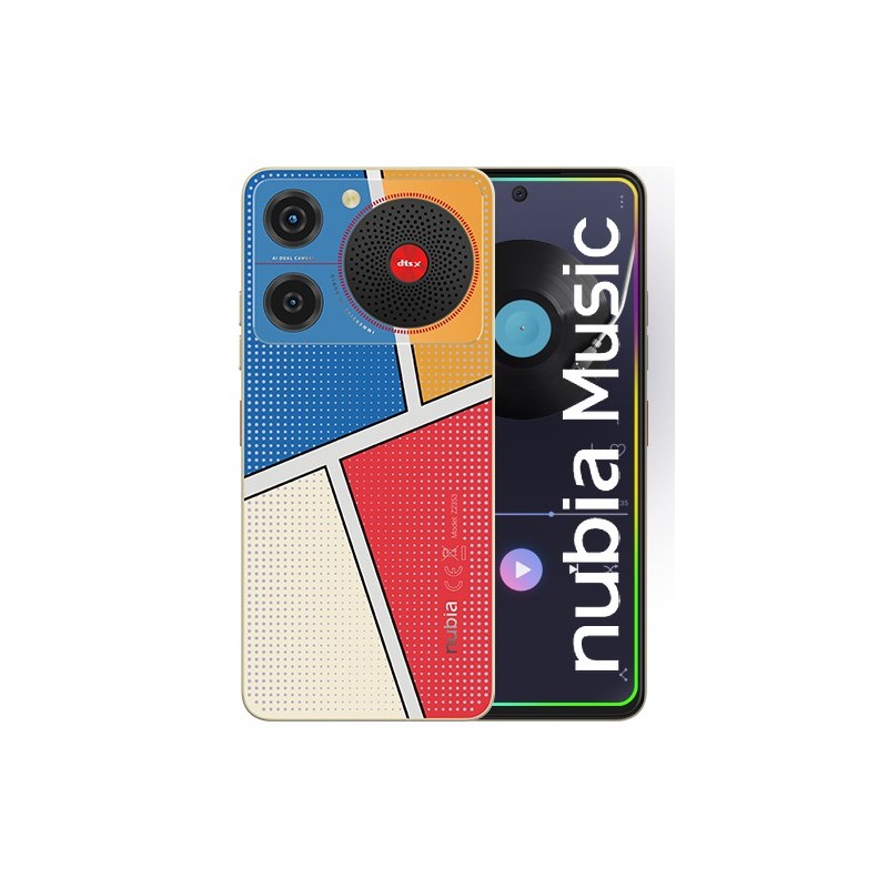 ZTE Nubia Music - Pop Art 16,8 cm (6.6") Double SIM Android 14 USB Type-C 4 Go 128 Go 5000 mAh Multicolore