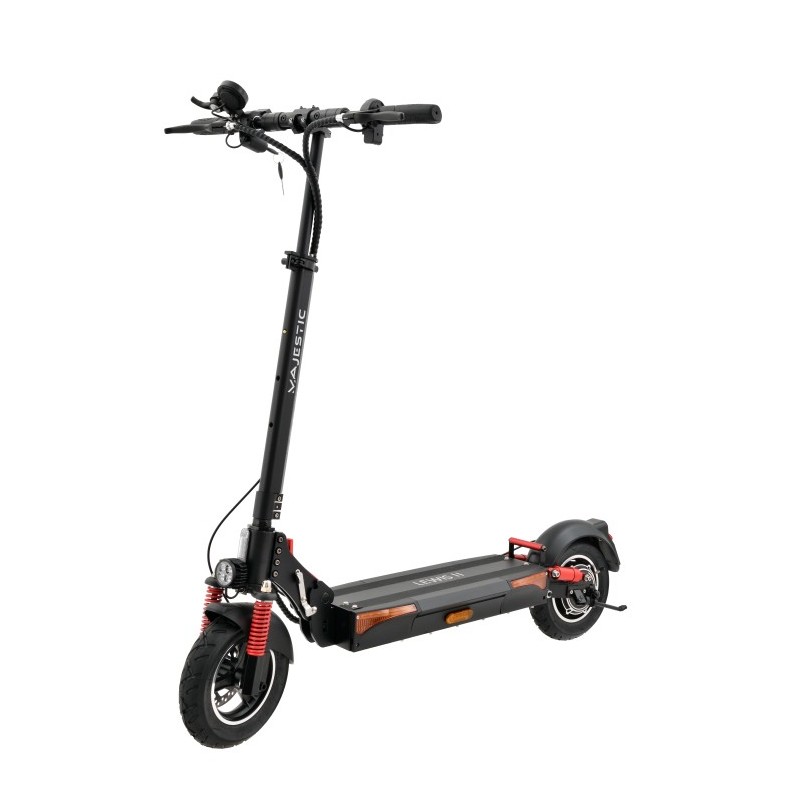 New Majestic 655410 BK Elektro-Kickroller Schwarz 20 km h 10 Ah